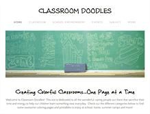 Tablet Screenshot of classroomdoodles.com